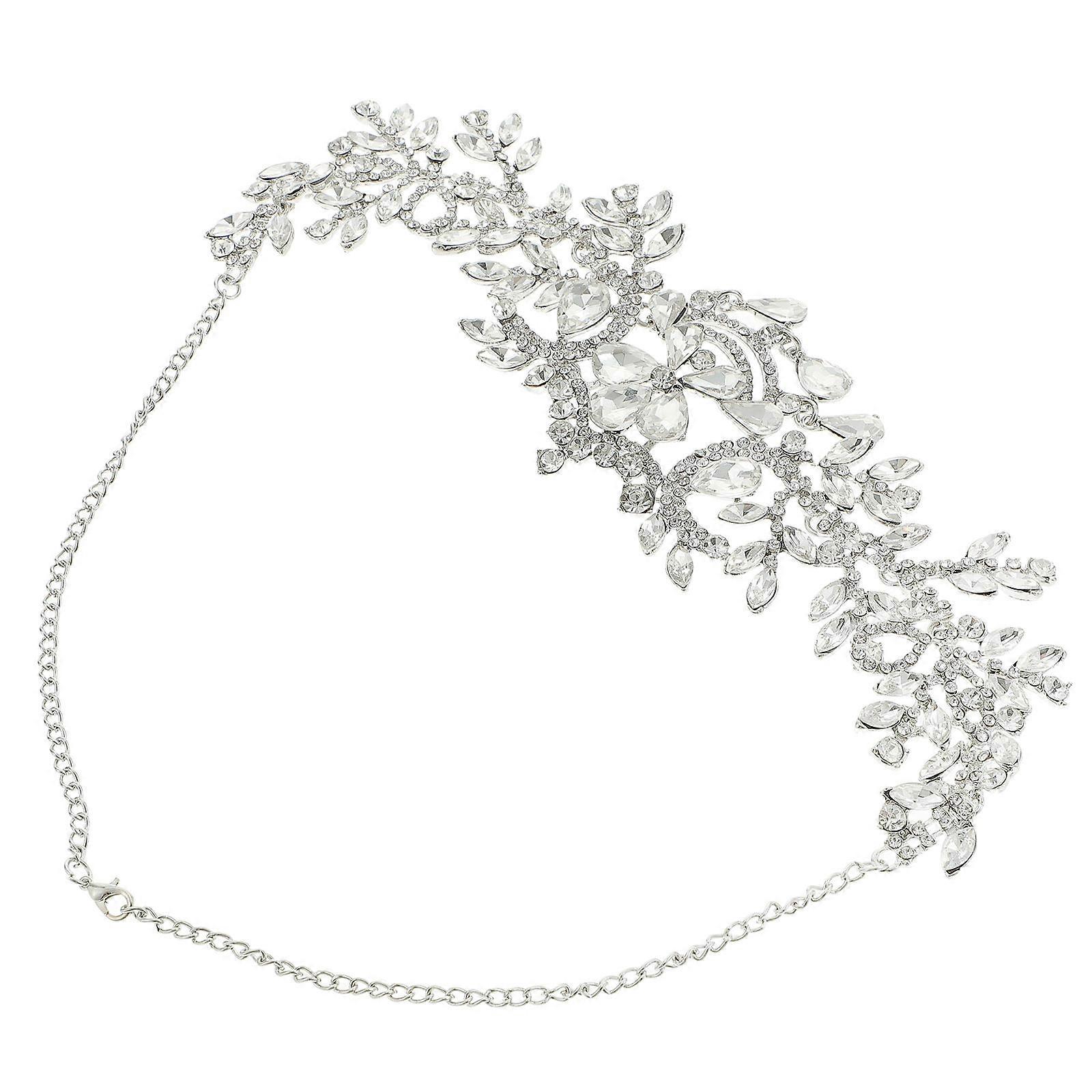 Wedding Headpiece Bride Tiara for Decor 3Pcs Silver Headband