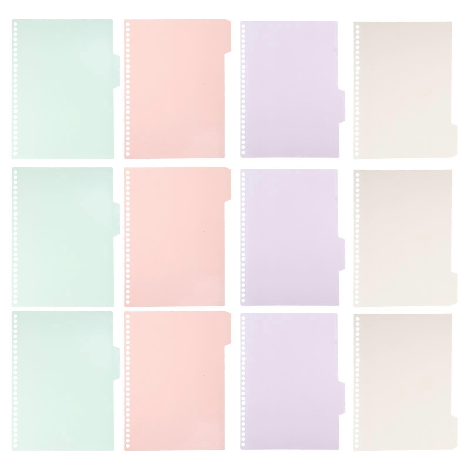 Spiral Notebook Notebook with Tabs for Work 2Pcs Assorted Color