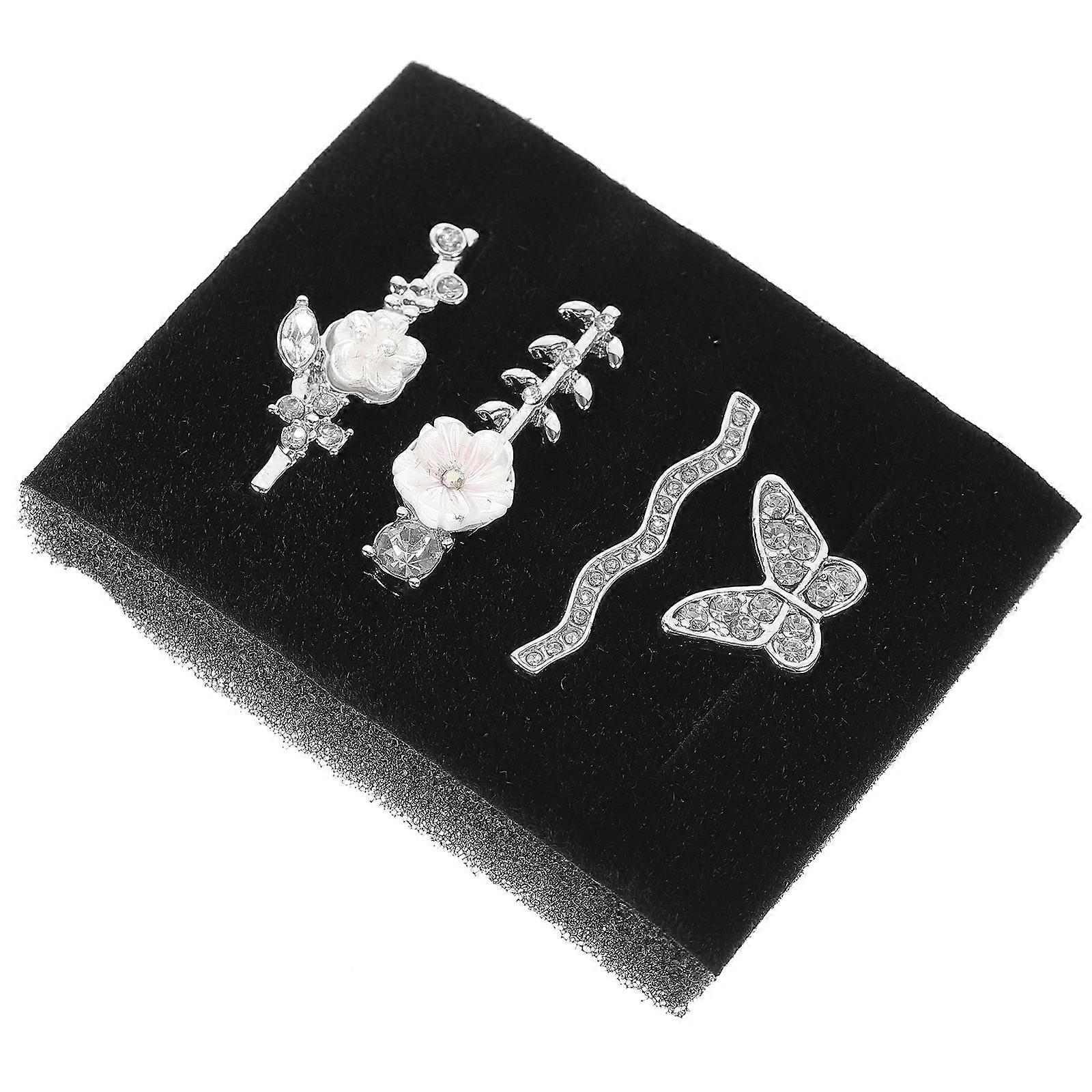 Smartwatch Band Ring Loop Charms for 20Pcs Watch Strap Silver Alloy