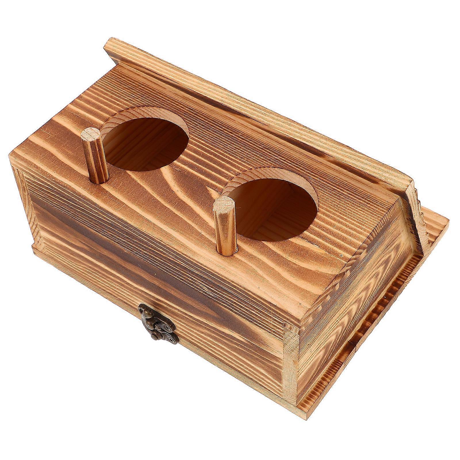 Parakeet Nest Bird House Wooden Nesting Box for Breeding 5Pcs Outdoor