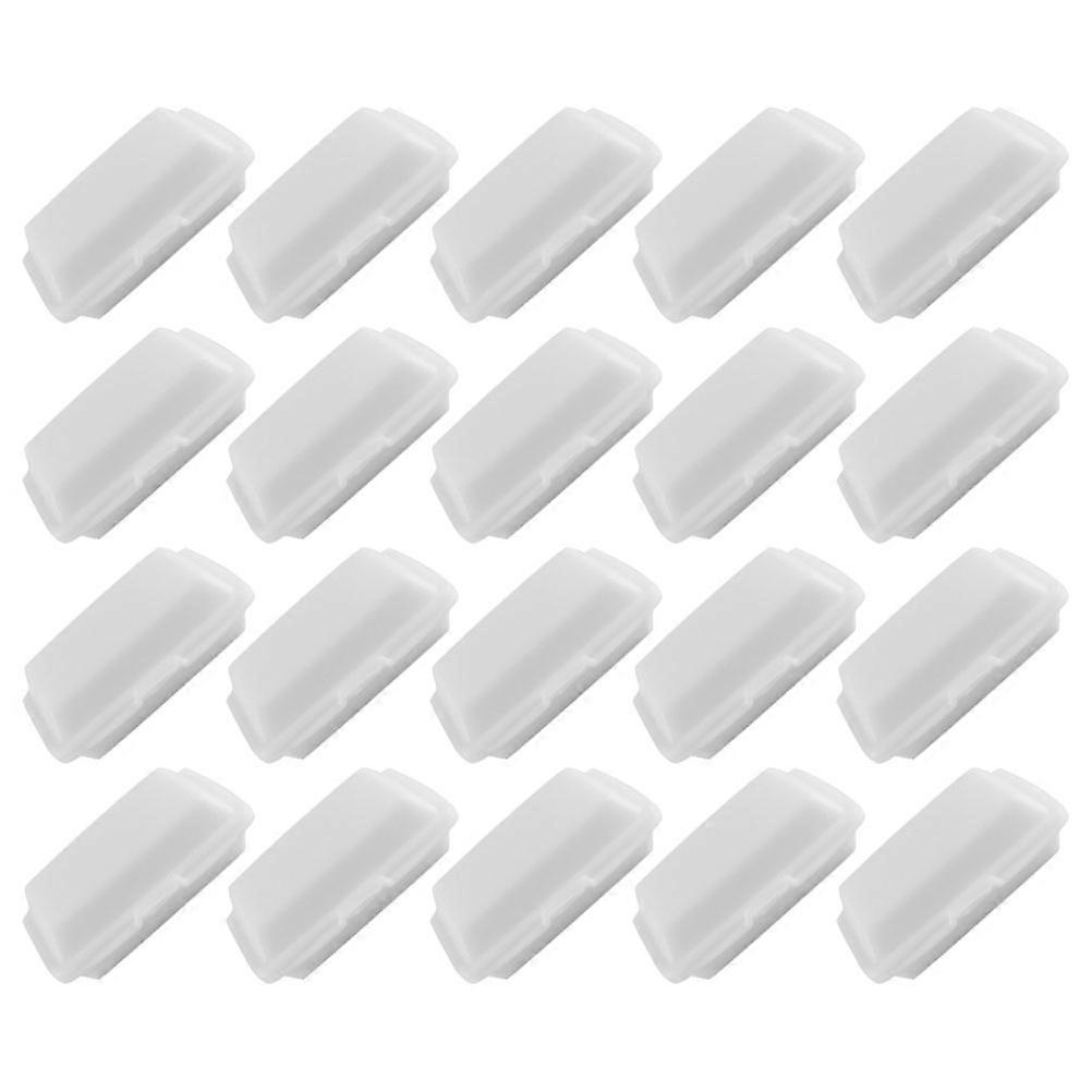 Miniature Lunch Box Model Simulation Takeaway Box for Display 40Pcs White