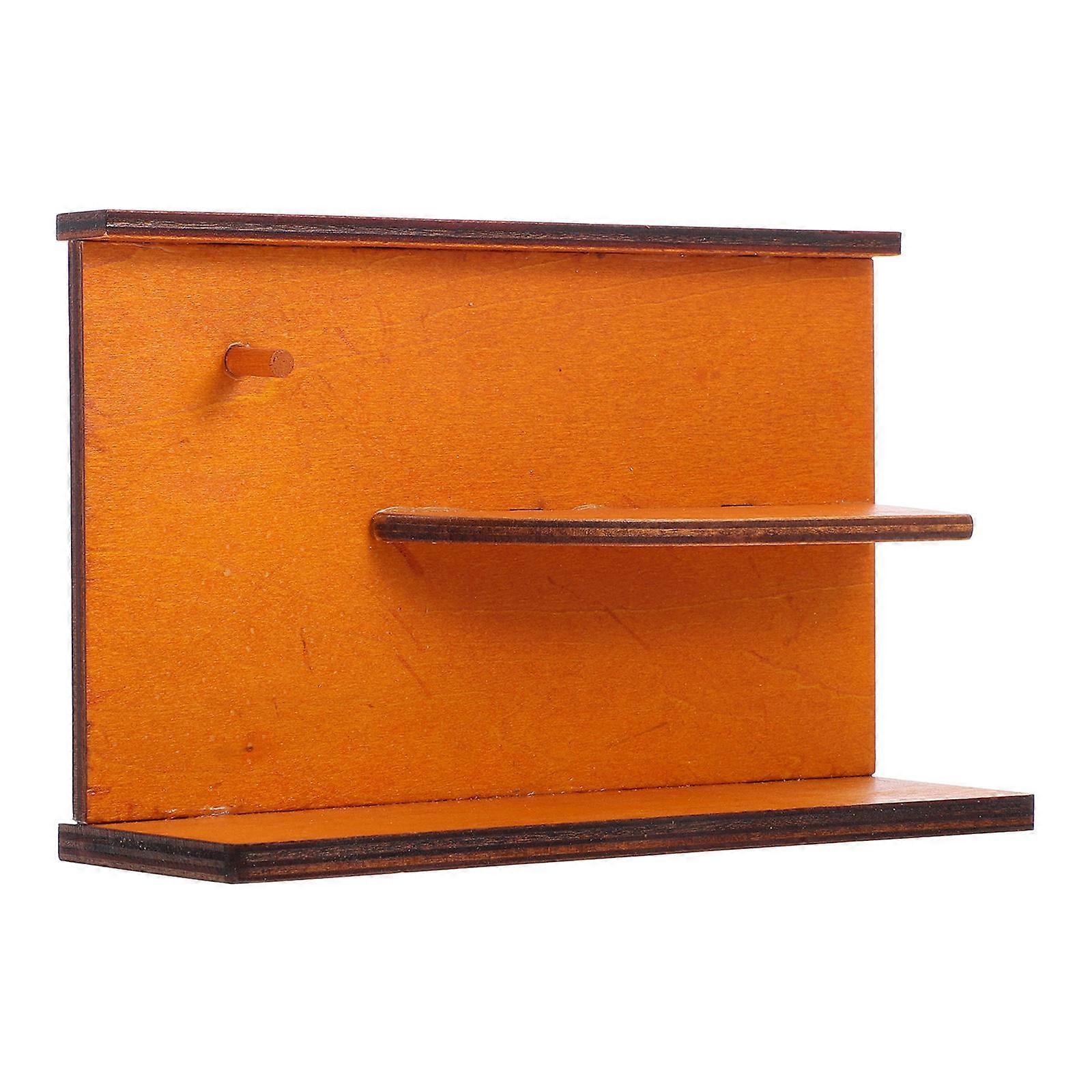 Dollhouse Bakery Store Layout Scene Display Model For Collectible Value 2Pcs Miniature Brown Decoration