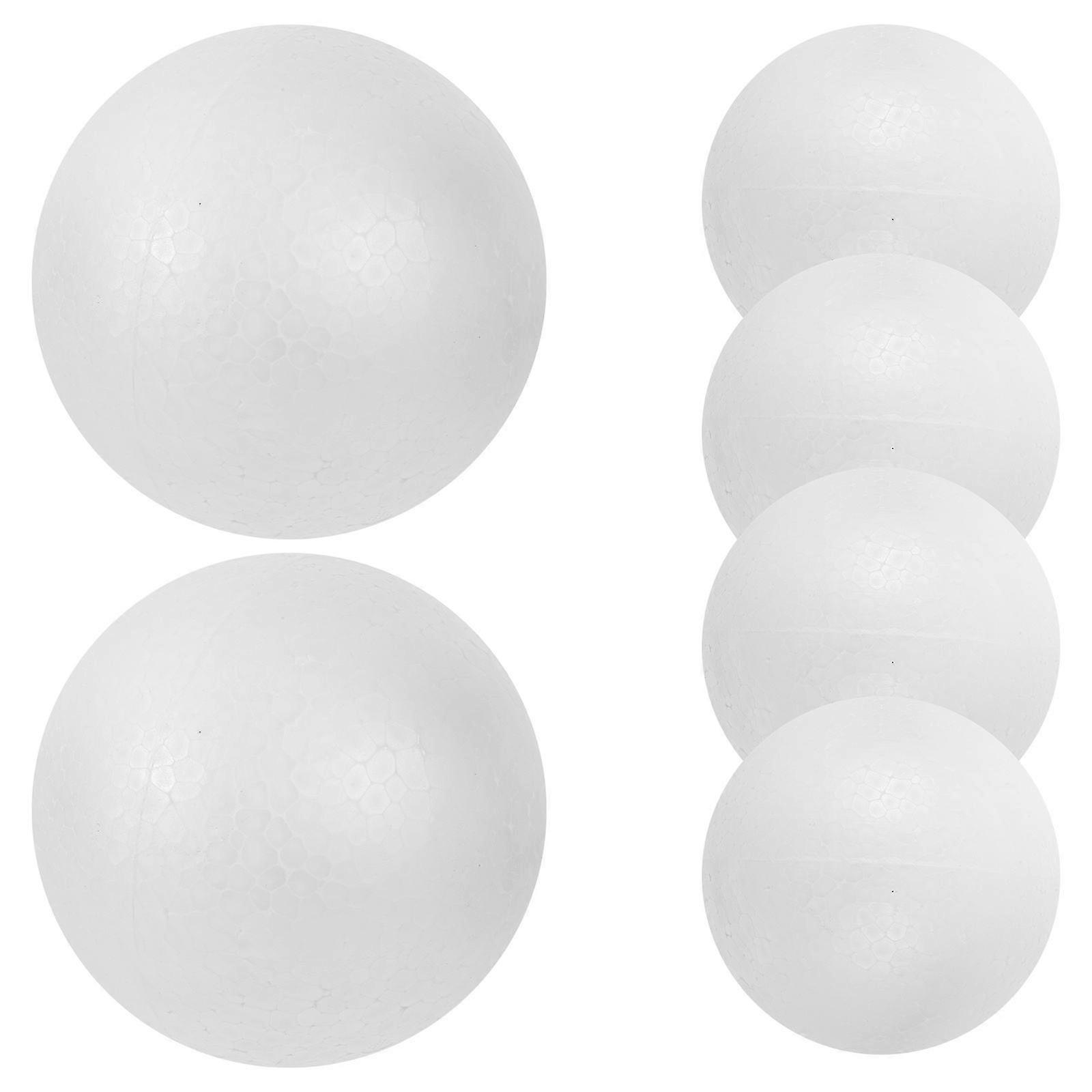 Children DIY Ball White Craft Ball for Decoration 12Pcs Solid Material