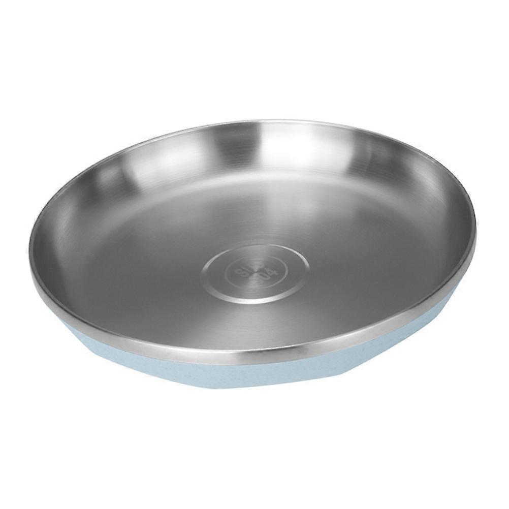 Fruit Platter Stainless Steel Serving Plate for Kitchen Use Silver