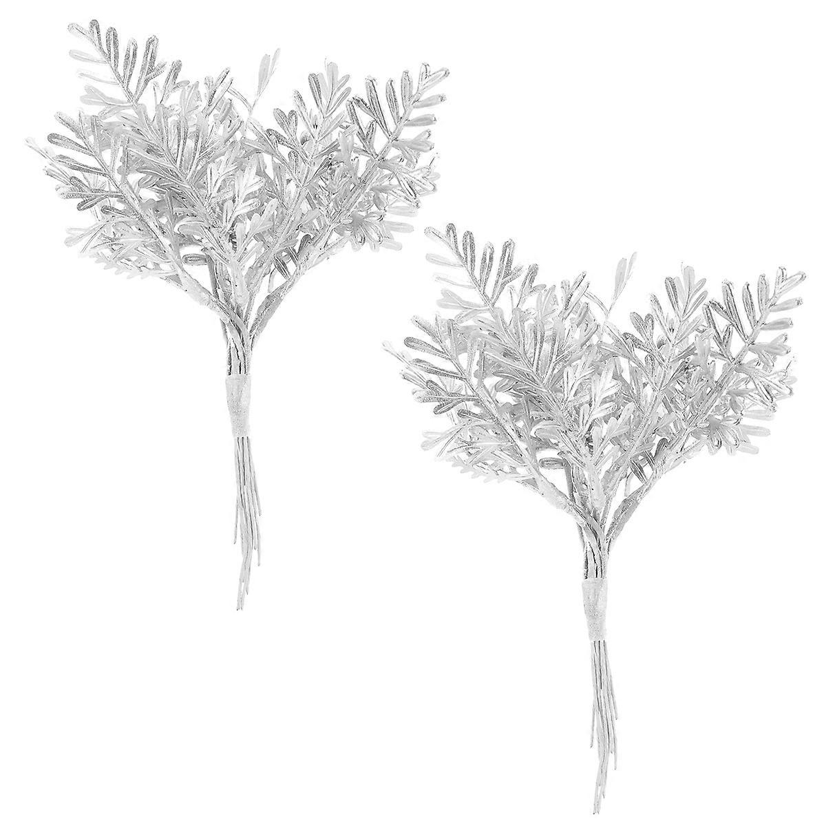 Christmas Pine Picks Artificial Pine Cone Sticks for DIY Decoration 4Pcs