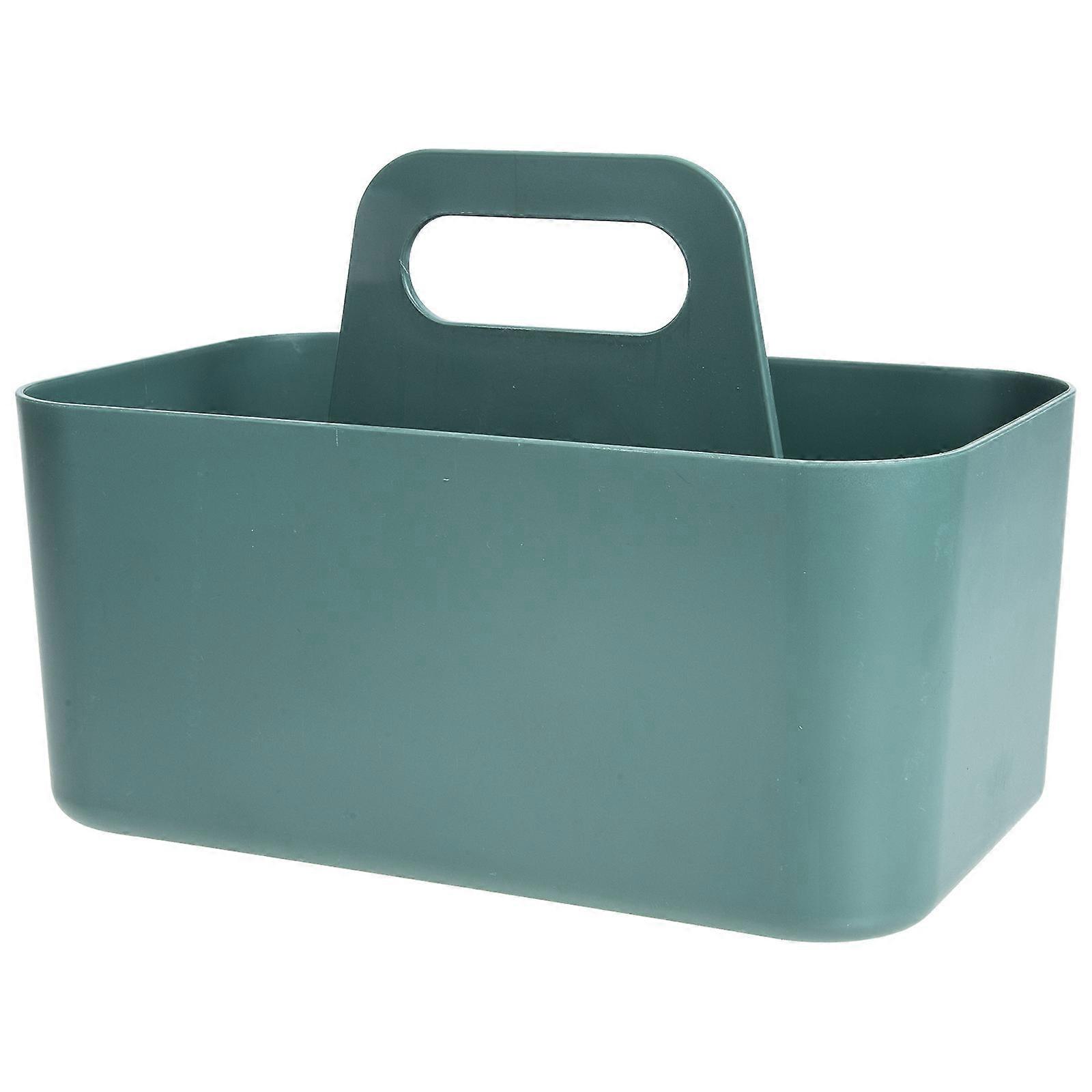 Makeup Organizer Storage Box for Sundries with Handle 3Pcs Green