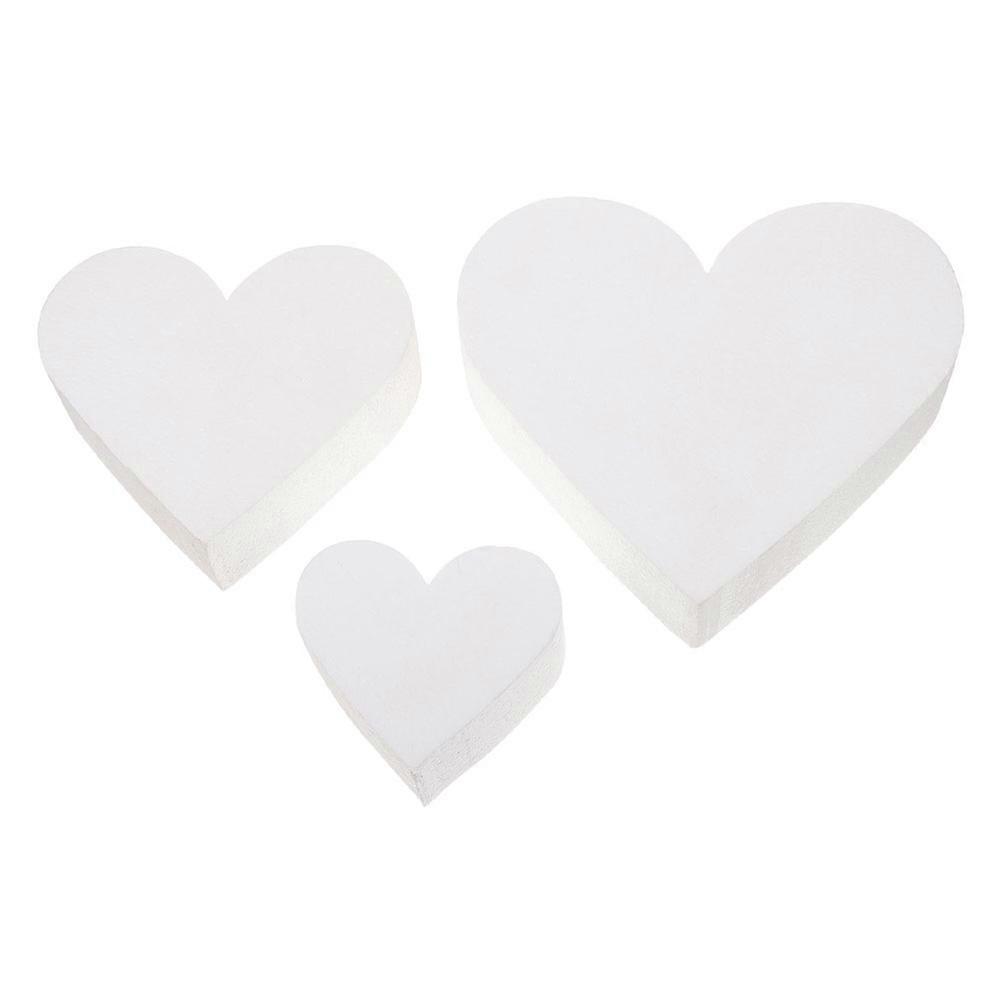 Reusable Cake Model 3Pcs White Foam Easily Cake Model for DIY Use