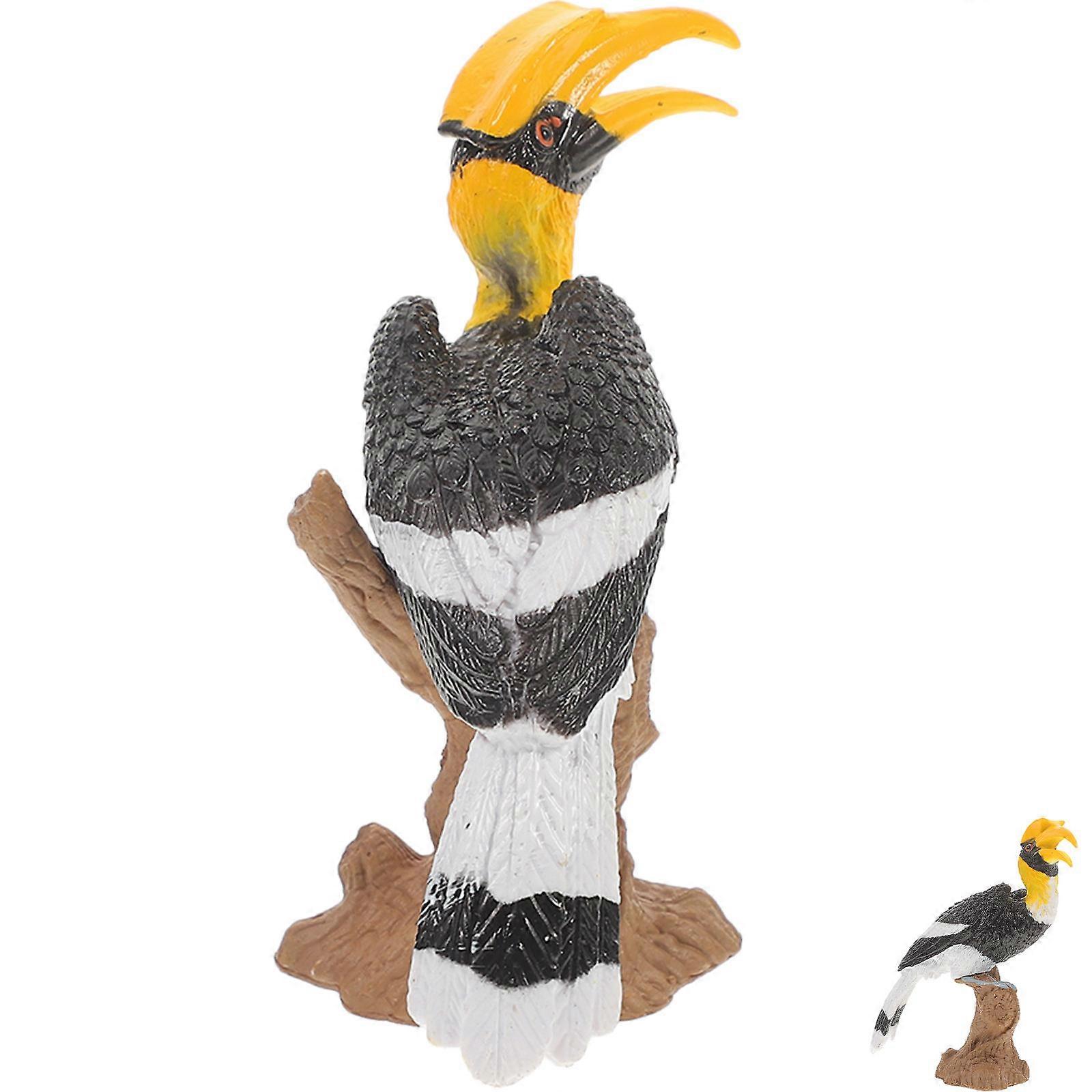 Artificial Bird Hornbill Simulation Decorative with 2Pcs for Home Use