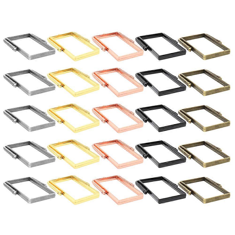Open Bezel Charm Accessories for Decoration 25Pcs Rotatable Pendants Kit
