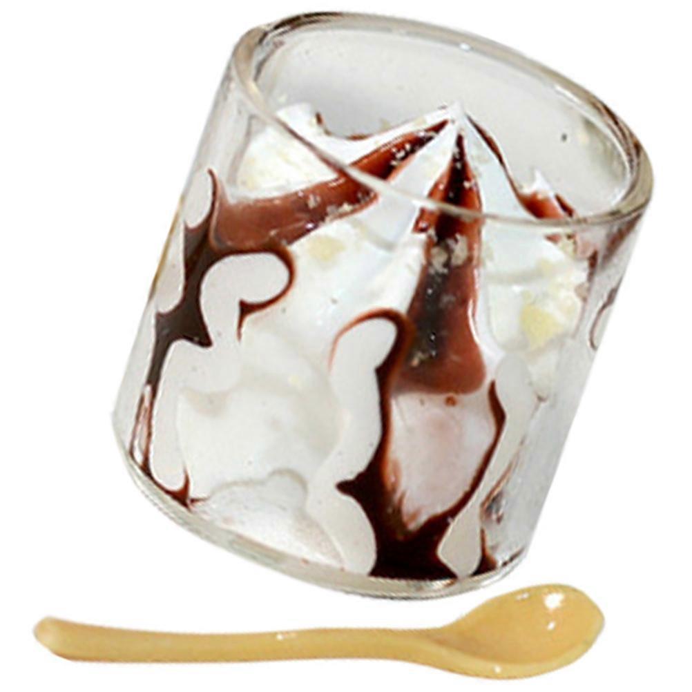 Miniature Ice Cream Mini Ice Cream Model Ideal For Mini House Decoration 1.5cm x 1.5cm x 1.5cm Decorative Accessory 1 Set