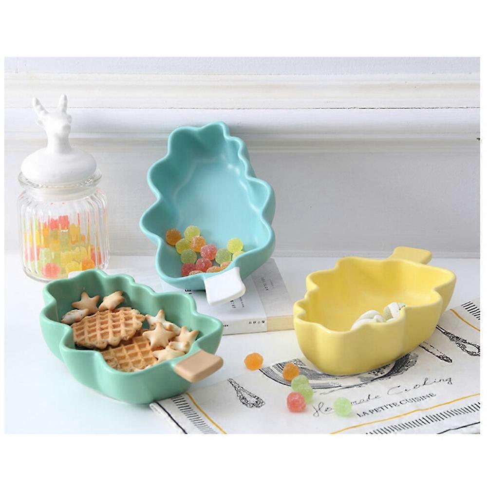 Bol en céramique pour sapin de Noël, pour pâtisserie, en forme de sapin de Noël