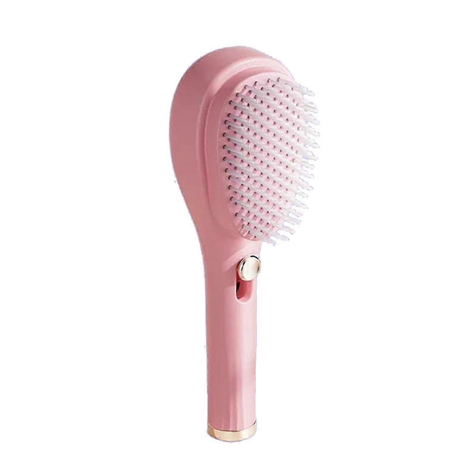 Self-Cleaning Hair Brush, Telescopic Comb with Scalp Massage, Portable Non-Slip Handle for Household Use