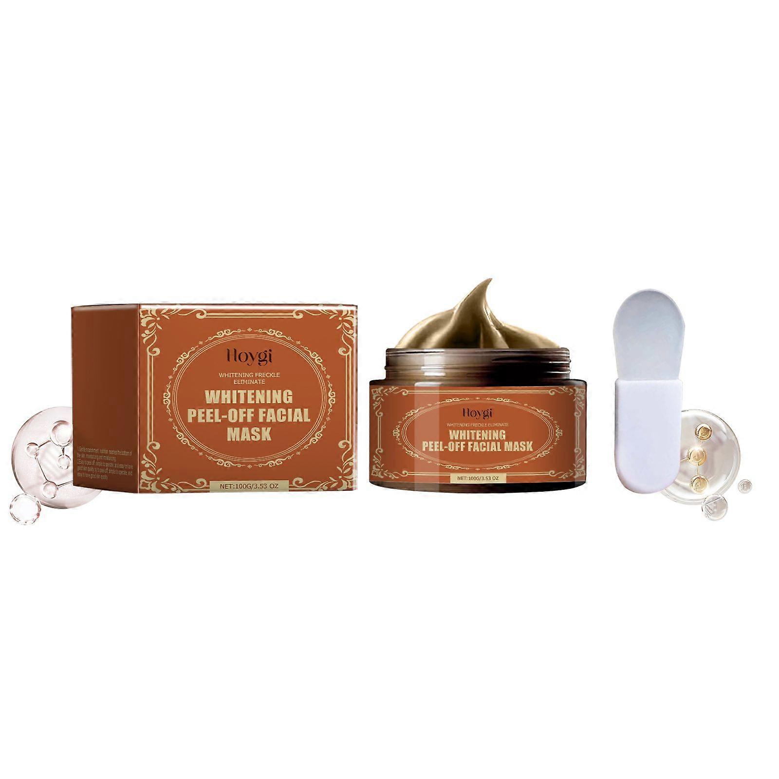 Hoygi The Peel-Off Mask (With A Scraper) Gently Cleanses The Facial Skin, Controls Oil, Tightens, Brightens, Hydrates And Moisturizes