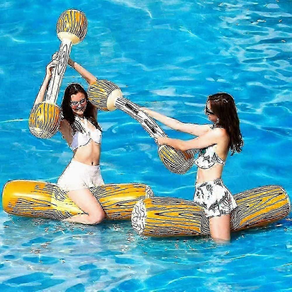 4 قطع من طوافات حمام السباحة ، ألعاب مائية لحمام السباحة ، 2 ركوب الخيل القتالية للأطفال الكبار ، ألعاب نفخ حمام السباحة ، حفلات المسبح الصيفية ، المياه