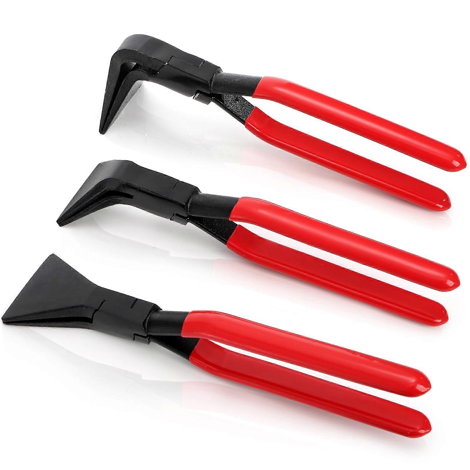 Hand Seamer 3Piece Sheet Metal Tools Set With Straight, 45Degree And 90Degree Jaws For Bending And Flattening