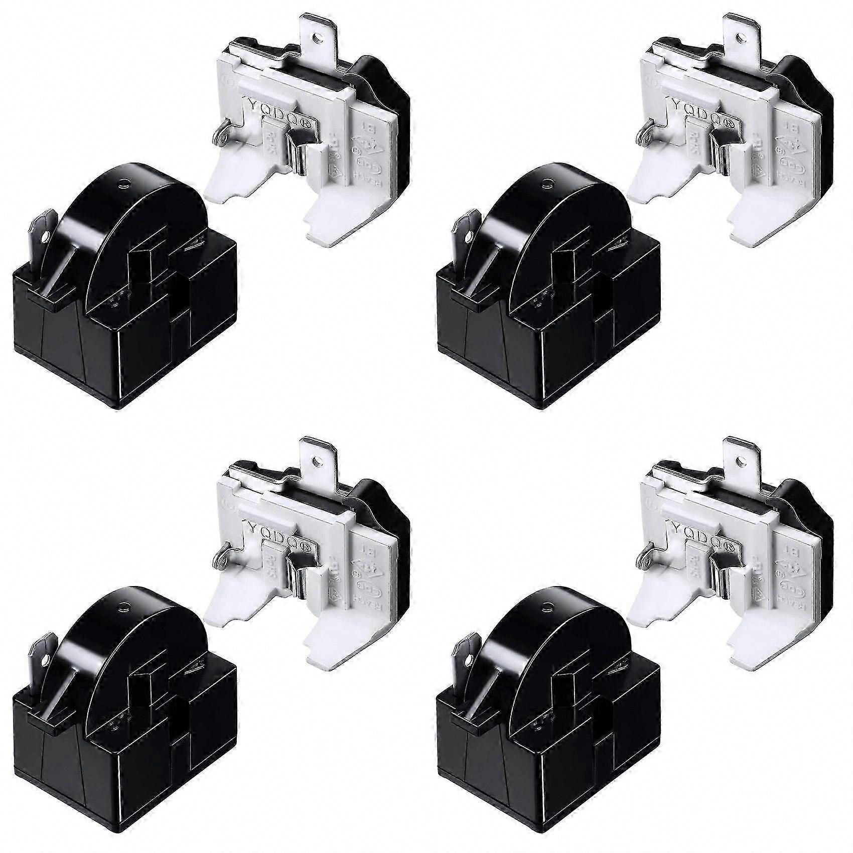 4X QP2-4.7 PTC Starter Relay 1 Pin & 6750C-0005P Refrigerator Overload for Refrigerator Repair
