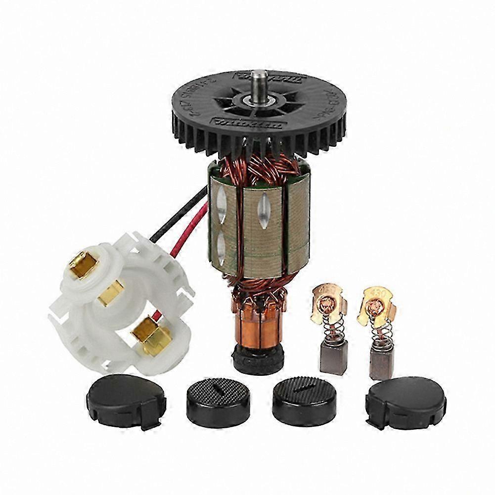 Armature with Brush Holder, Caps, Cover, and Brushes for Select Power Tools