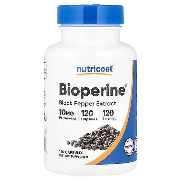 Nutricost, BioperineÃÂÃÂÃÂÃÂÃÂÃÂÃÂÃÂ®, 10 mg, 120 Capsules