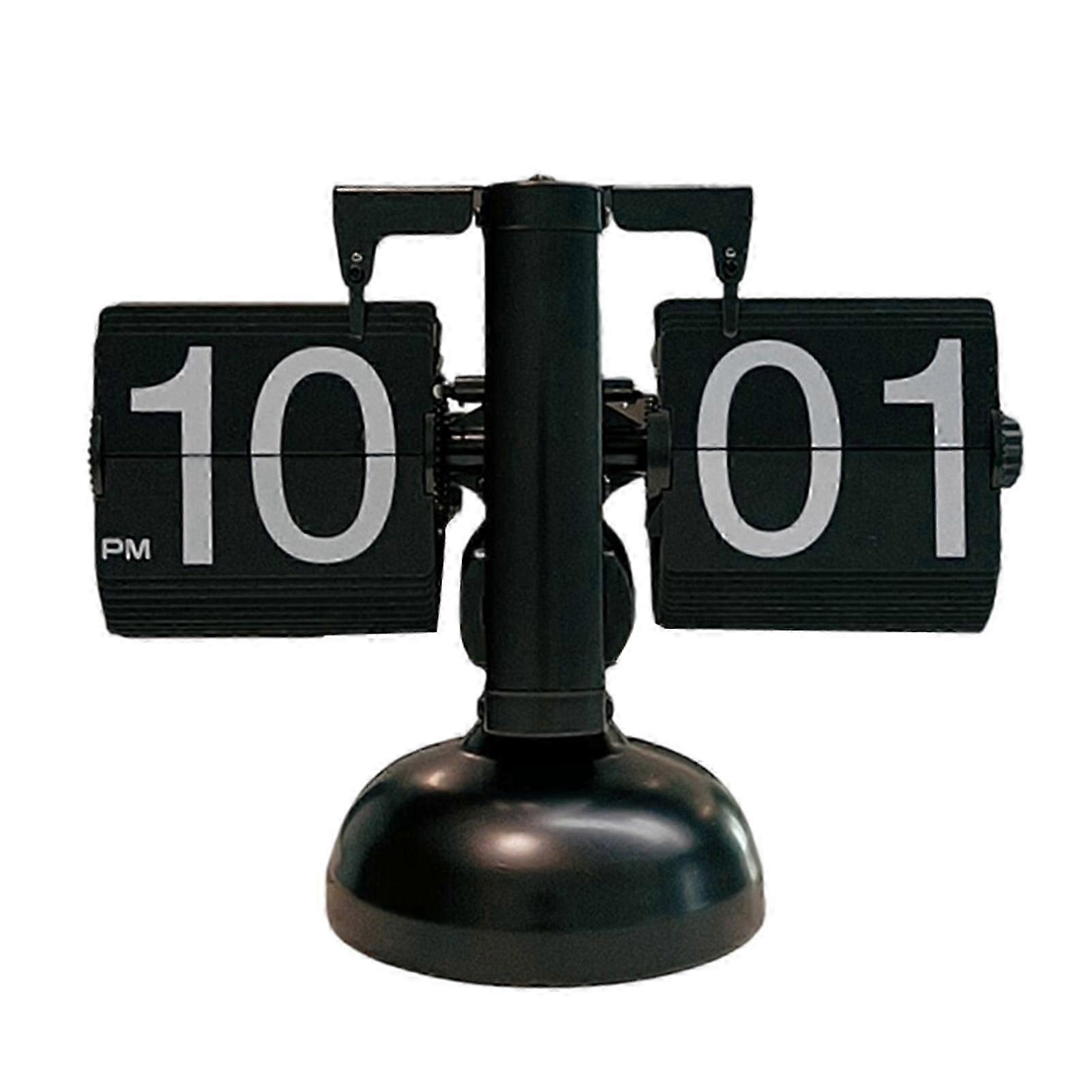 2025 Office Flip Digital Clock Mechanical Automatically Flip Down Page Table Clock Creative Decor