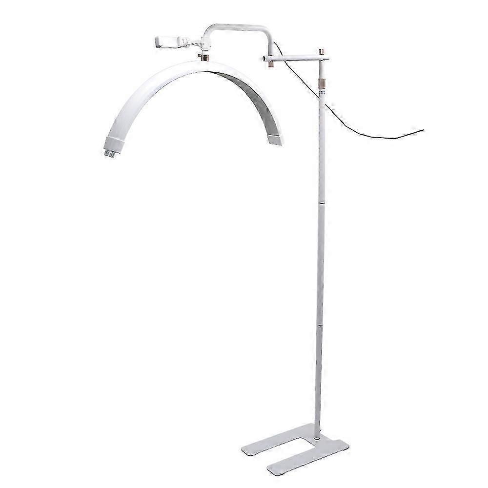 Adjusted Brightness H4j HD-M28X 28-Inch Floor Lamp with Half Moon Light for Eyelash Extensions P1c