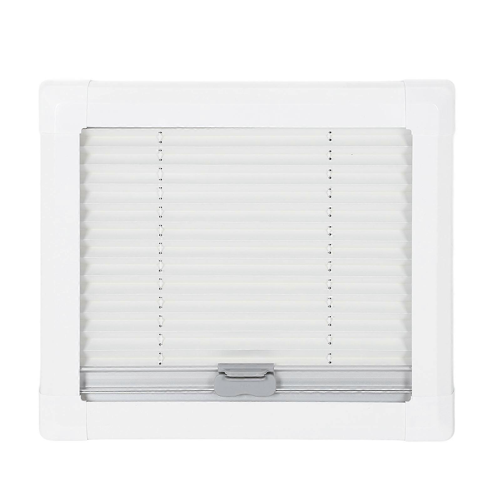 14x11.2in RV Exit Window Rounded Double Layered UV Protection Push Out Emergency Windows with Curtain for RVs Campers Mobile Homes 