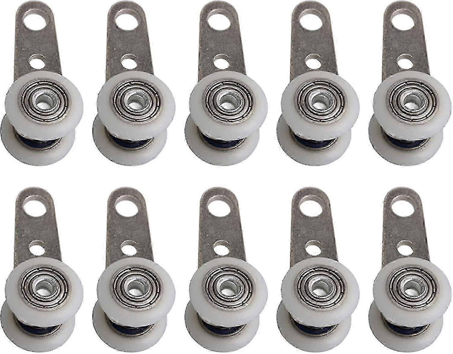 10pcs Rollers For Bay Windows Or Sliding Doors - Metal Plastic Hanging Wheels