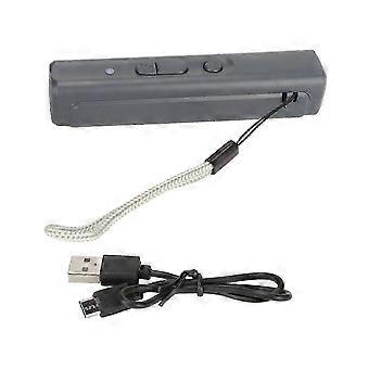 Ultrasonic Bark Control Device & Rechargeable Dog Bark Deterrent with UV Violet Light - Grey,  Seconds Handheld for Pets