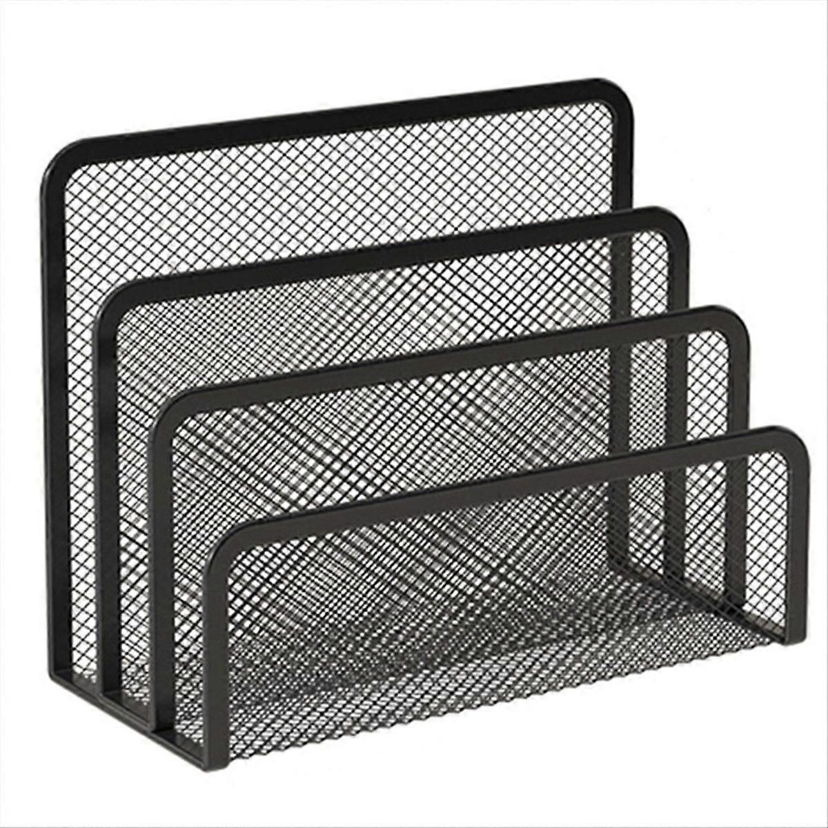 Desk Mail Organizer Small File Holders Letter Organizer Metal Mesh Document/Filing/Folders/Paper Or