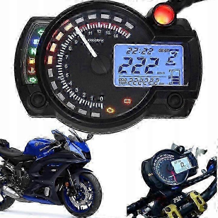 Universal Digital Counter Motorcycle Quad Lcd Led Speedometer Scooter ws