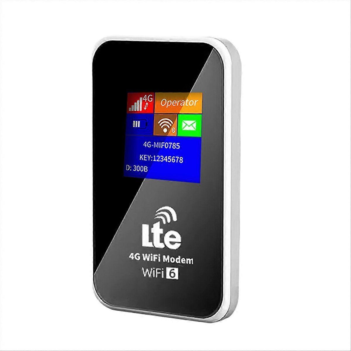 4G LTE Router MIFI Color Screen WiFi6 Pocket Wireless Router Car Mobile Broadband 150Mbps Hotspot W