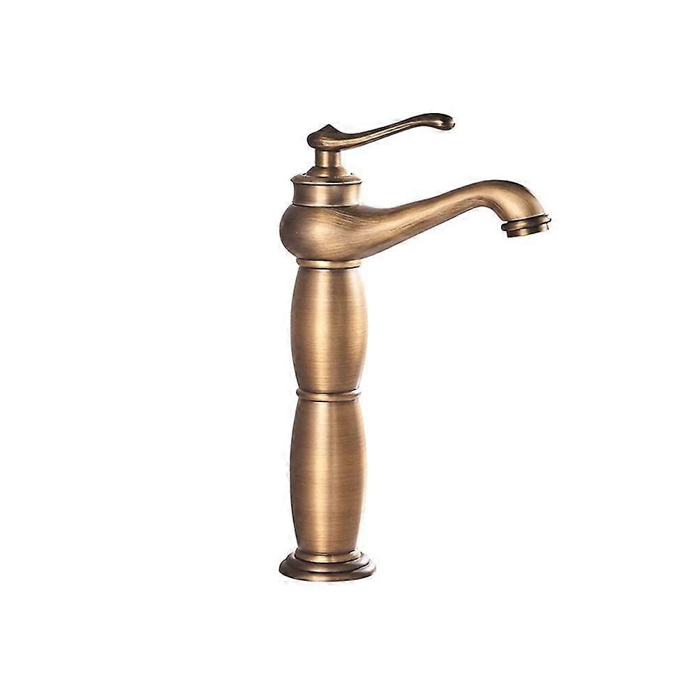 Rotary Adjustment Hot and Cold Single Hole Filter Aerator Sink Mixer Faucet Thickened Brass Ceramic Valve Core Golden