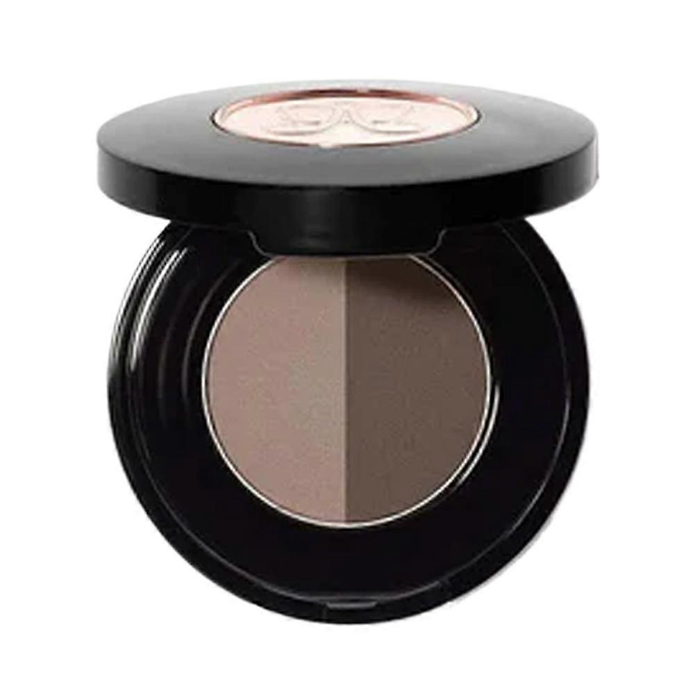 Dual-Color Eyebrow Powder Palette Long-Lasting Sweat-Proof Natural 3D Gradient Brows with Dual-Ended Brush