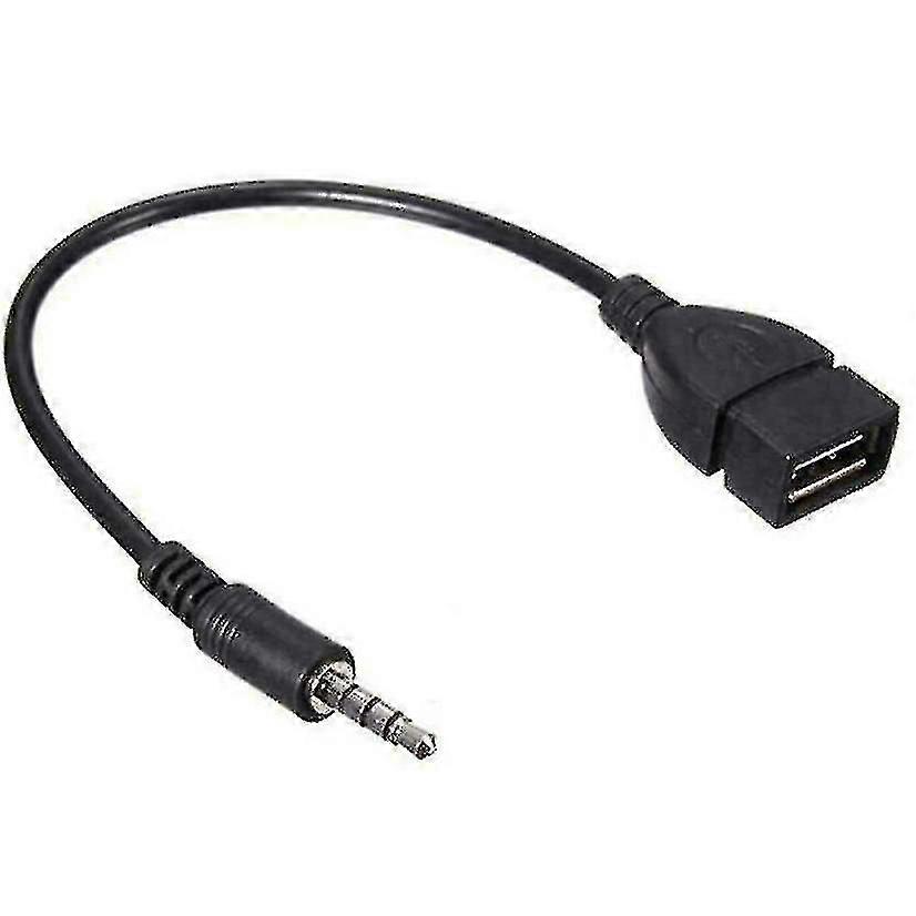 3.5mm ذكر الصوت أوكس جاك إلى USB 2.0 نوع A أنثى أتج محول محول كابل Aespa