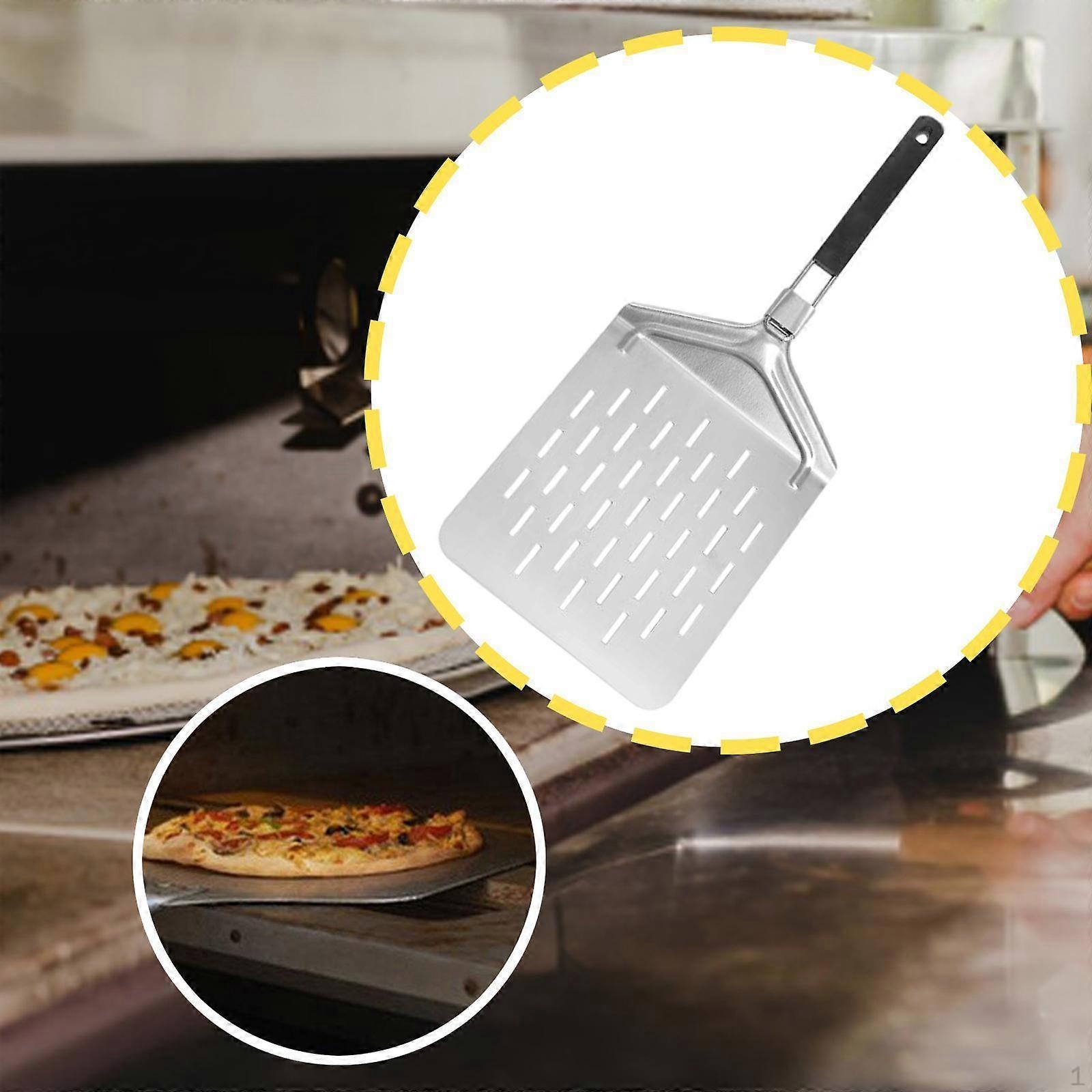 Folding Pizza Peel Handle Versatile Portable Easy Storage Turner Paddle for Omelette