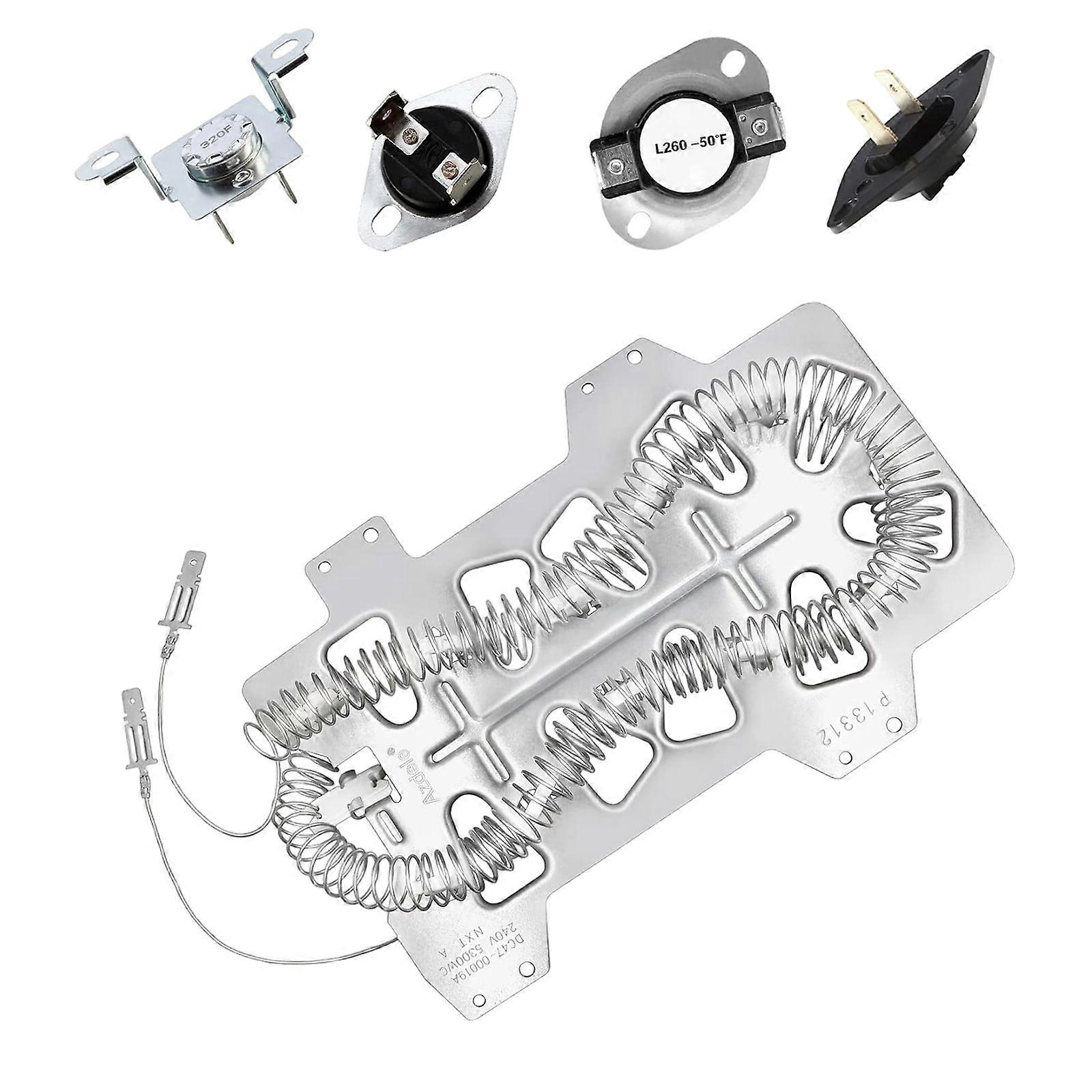 Long Lasting Metal Heating Element Compatible Various Dryer Models Quick Installation Guide for Efficient Heat Control Multicolor