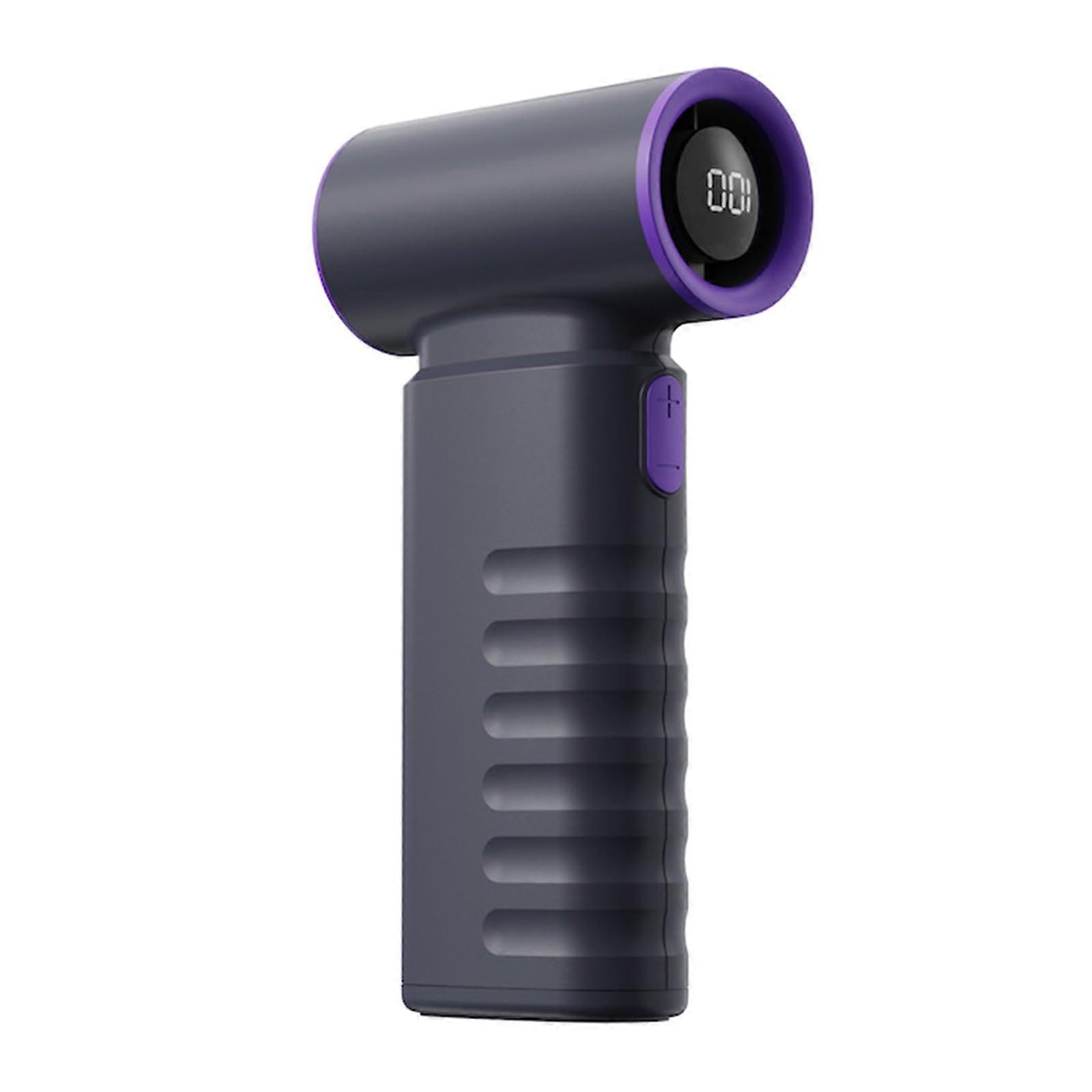 Portable USB Rechargeable Handheld Fan with Quiet Operation for Travel Office Home Silver Grey