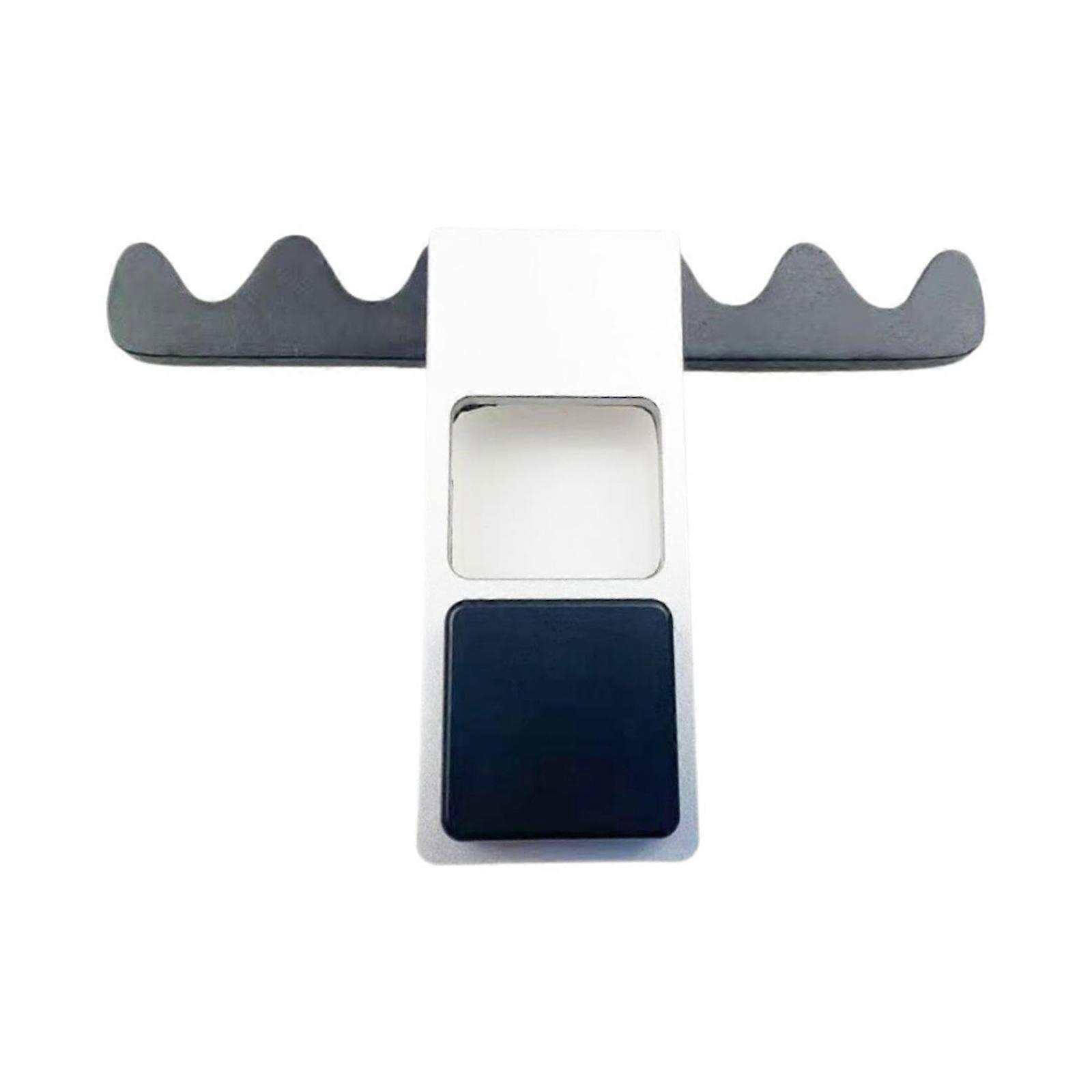 Compacts Aluminum Pool Cue Stand With 4 Nonslip Hole Durability Leather Construction Easy Assembly Multicolor