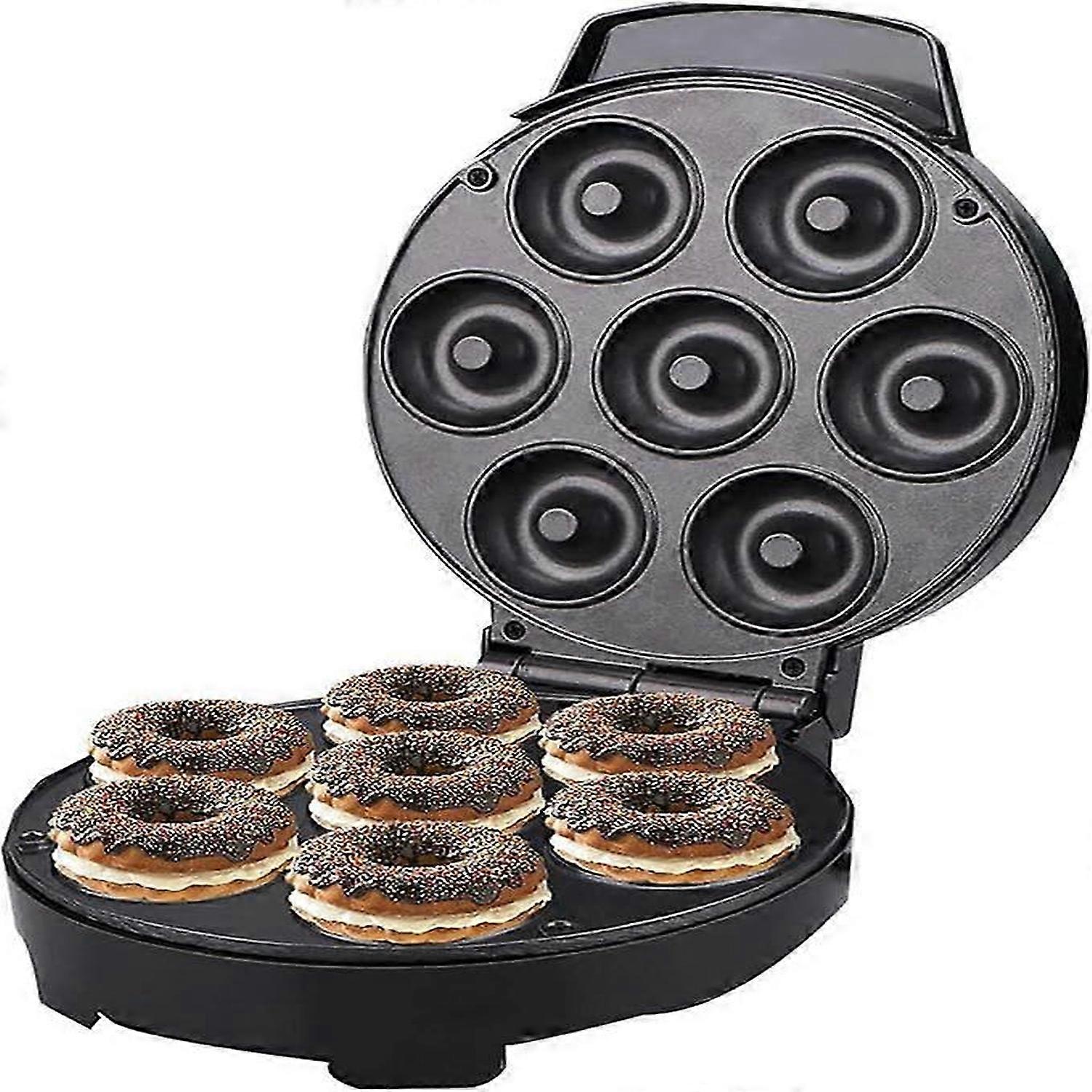 Mini Donut Maker 1000W 220 (V) Machine à beignets électrique 7 pièces avec revêtement en téflon antiadhésif pour un usage commercial domestique