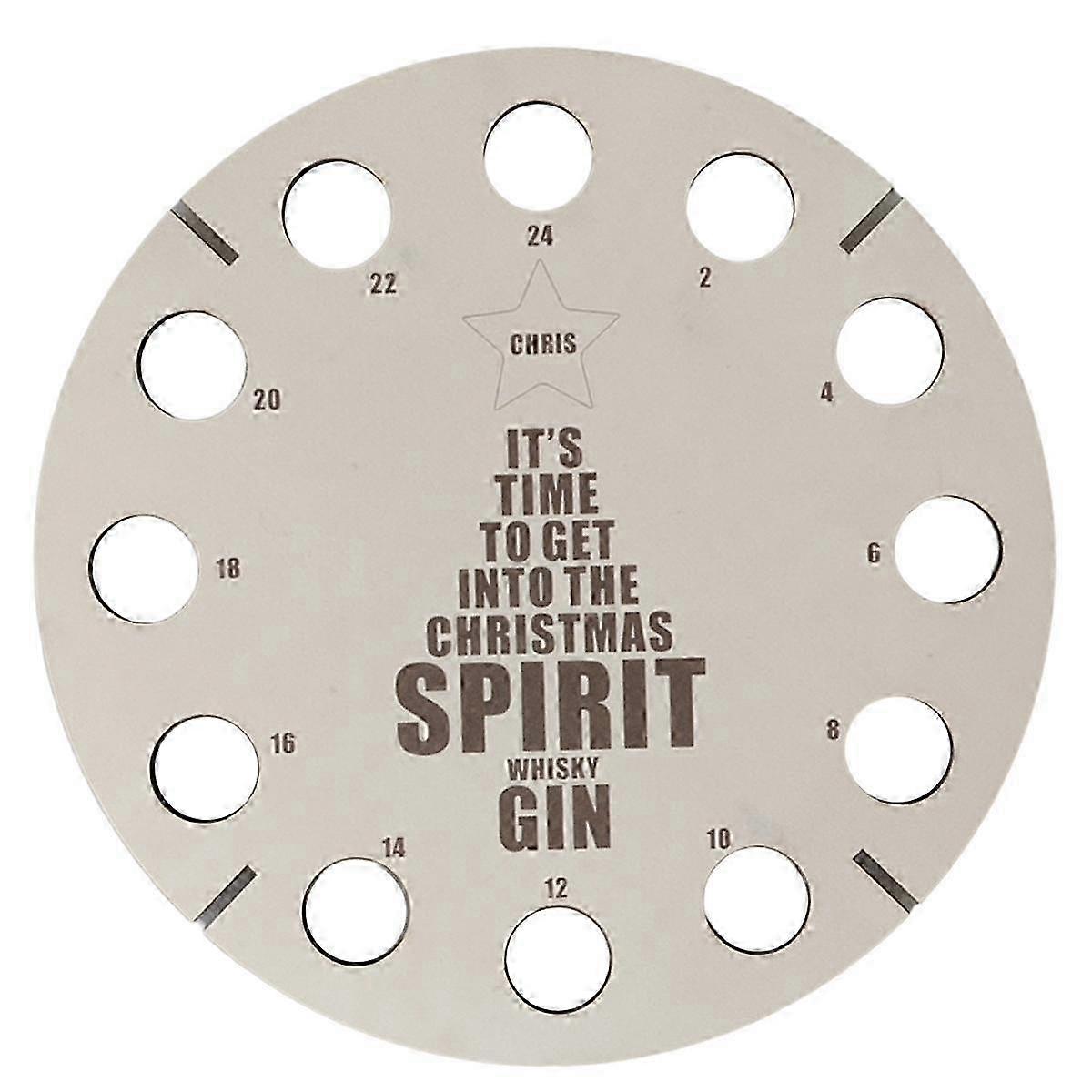 Advent Bottle Holder for Wooden Christmas Tree Display