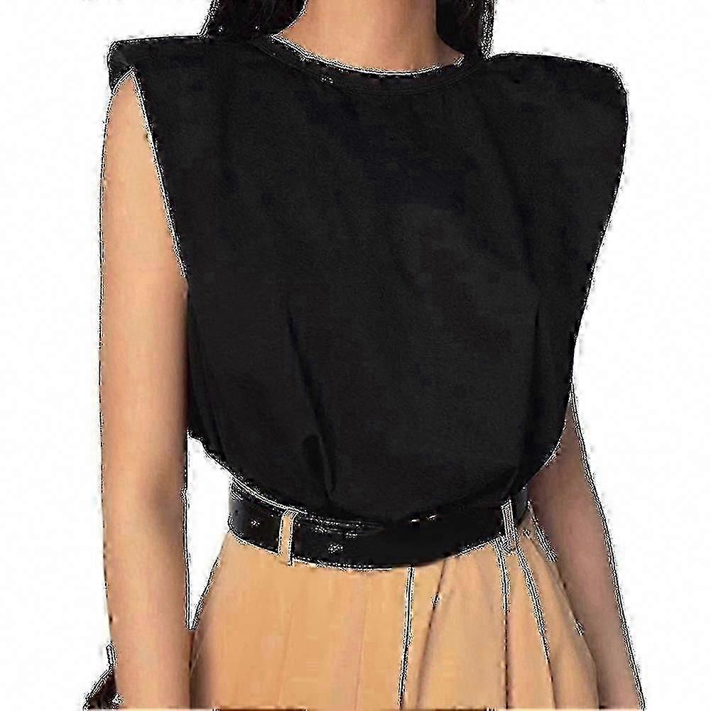 Lichtgewicht dames casual vest met schoudervulling