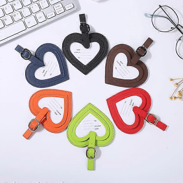 Luggage Tags (Love), 6 Pieces, PVC Luggage Tags, Stackable