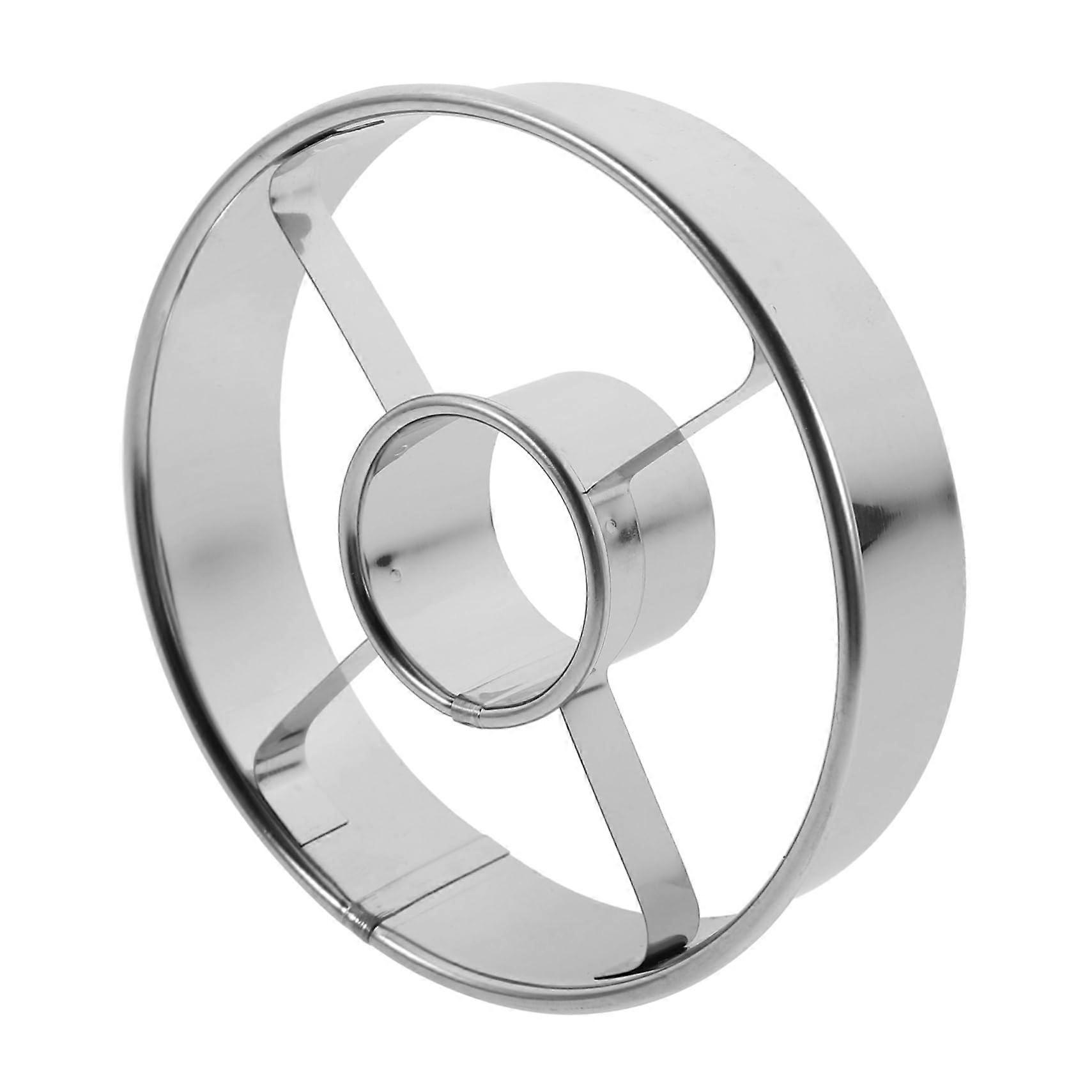 Reusable Stainless Steel Doughnut Cutter Mold with Nonstick Surface for  Round Cookies