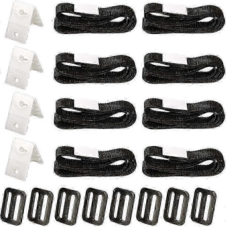 Pool bubble cover reel 8pc retractable solar cover fixing kit