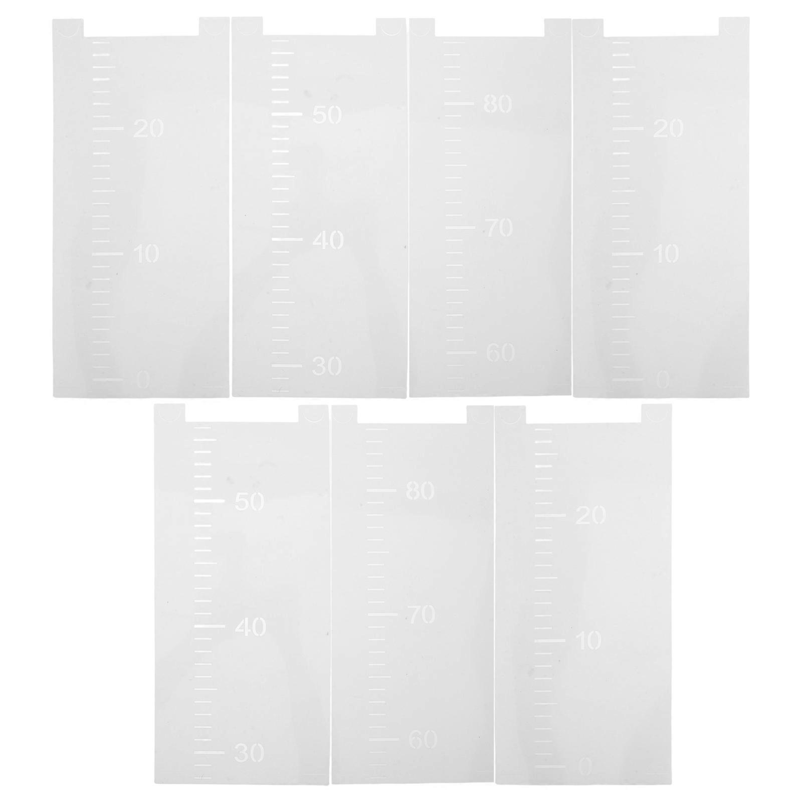 Child Height Tracker Using 7Pcs Growth Ruler Stencil for Wall Painting