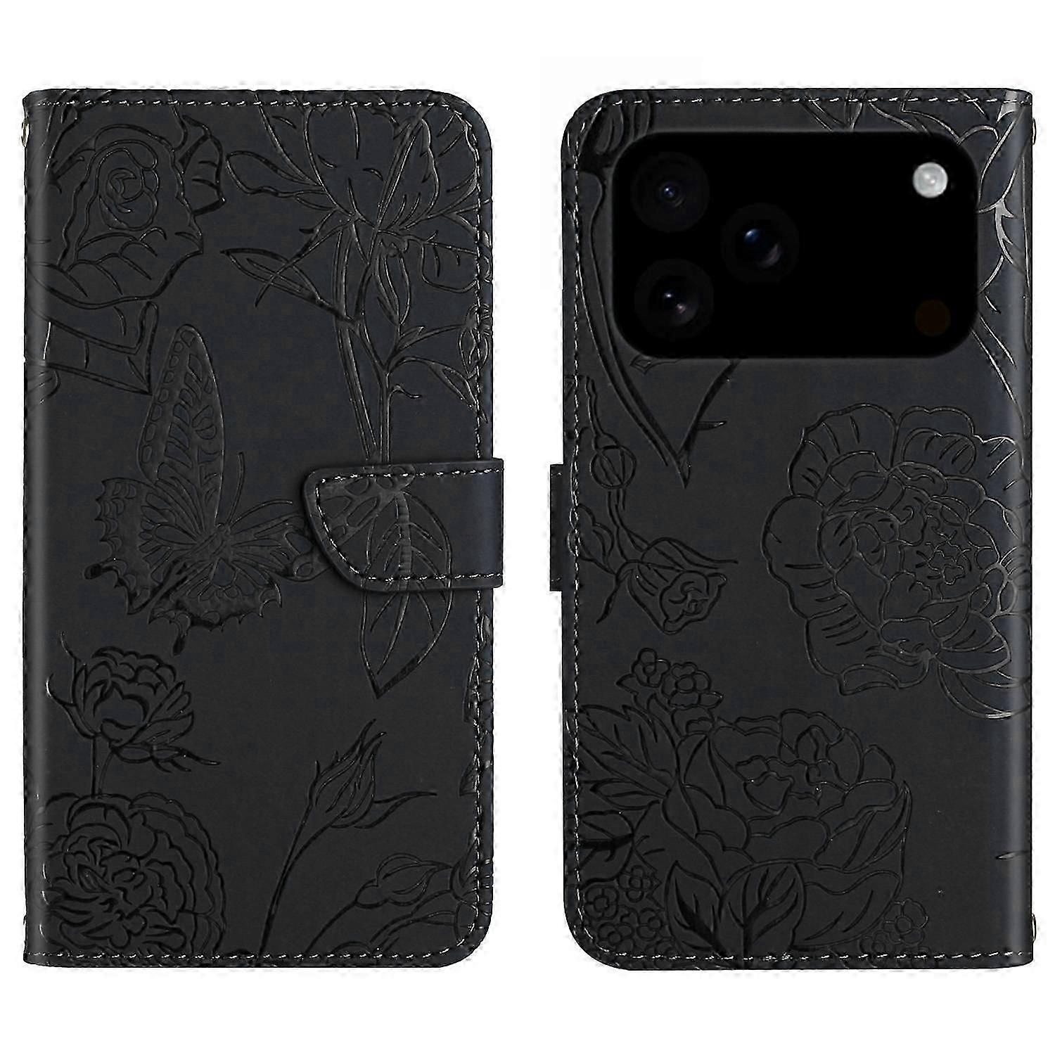 Coque PU Papillon pour iPhone 17 Pro Max