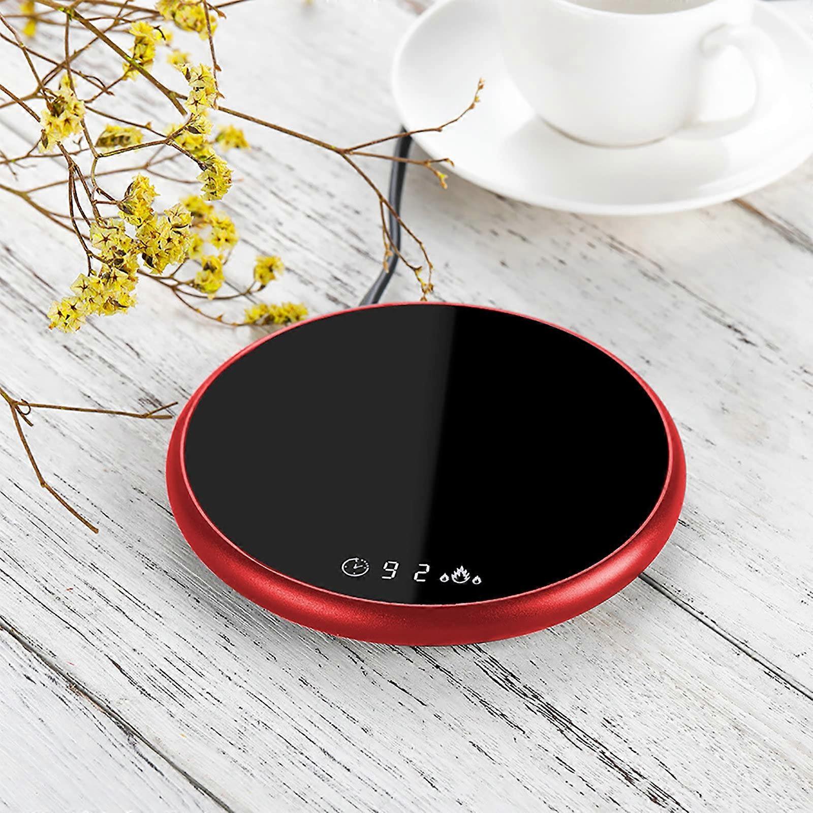 Coffee Mug Warmer for Desk with Dual Heat Settings and Auto ShutOff, Red, 4060℃