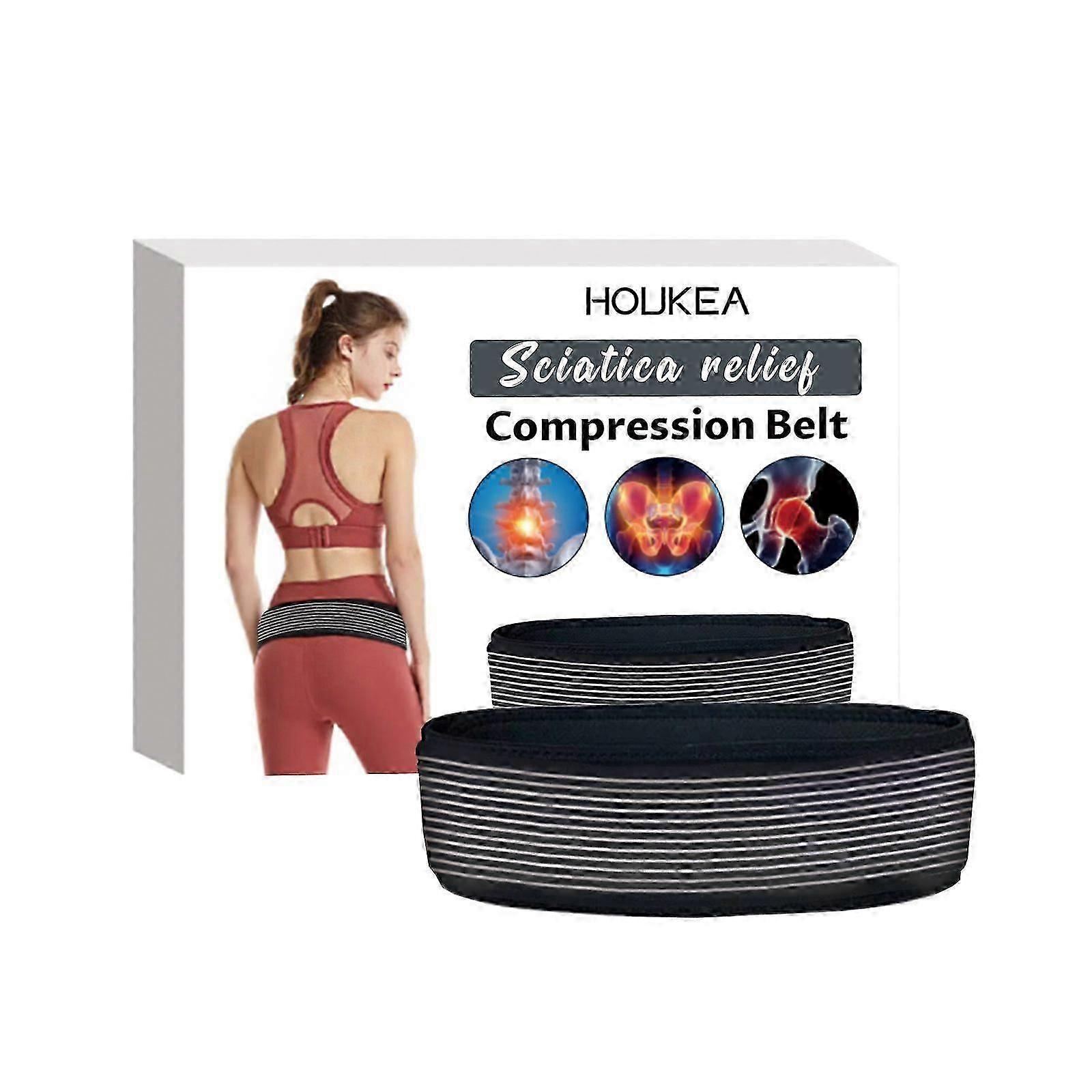 Relief Body Brace for Back, Sciatica & Hip Pain  Adjustable, Comfortable Support