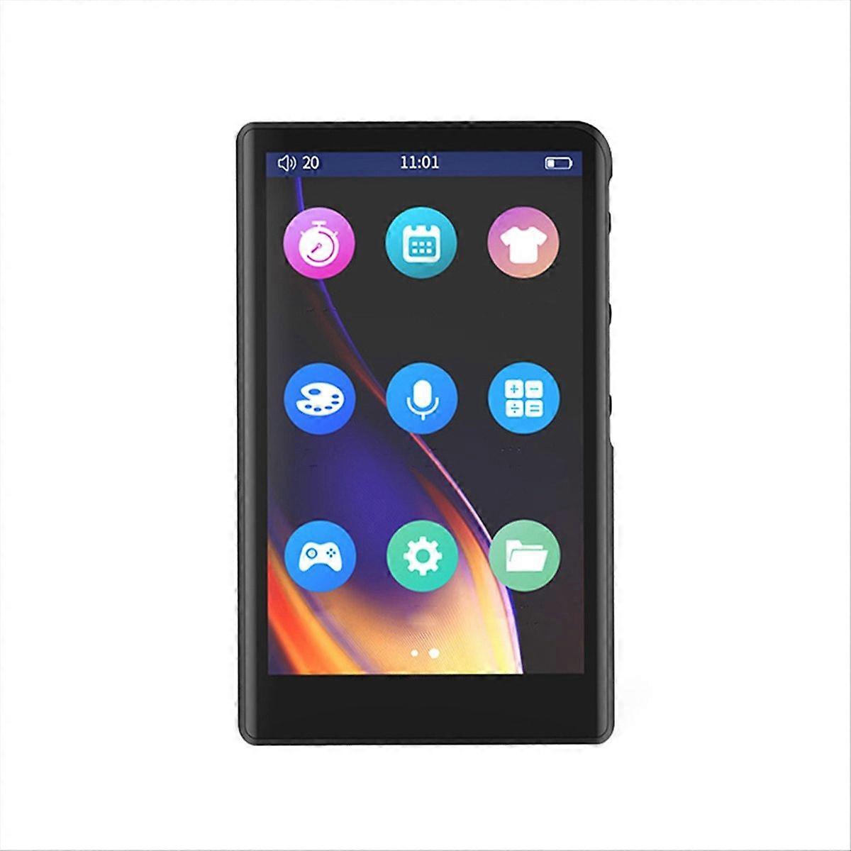 MP4 Player Bluetooth 5.0 3.8inch Full Touch Screen Supports FM Video Playback E-Book Reading Voice Recording
