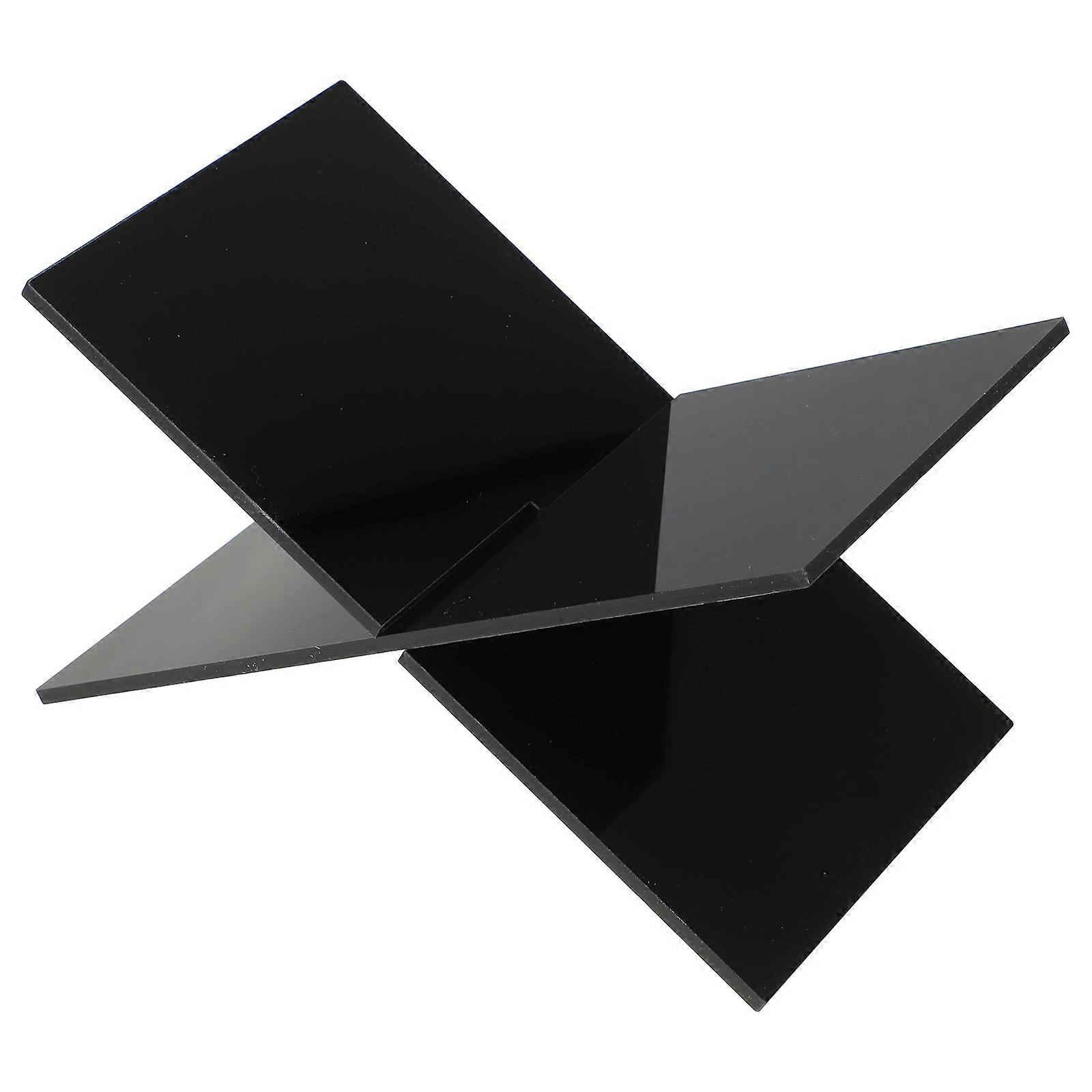 Desktop Book Holder Acrylic Display Stand for Magazine and Book Open Design 1 Set