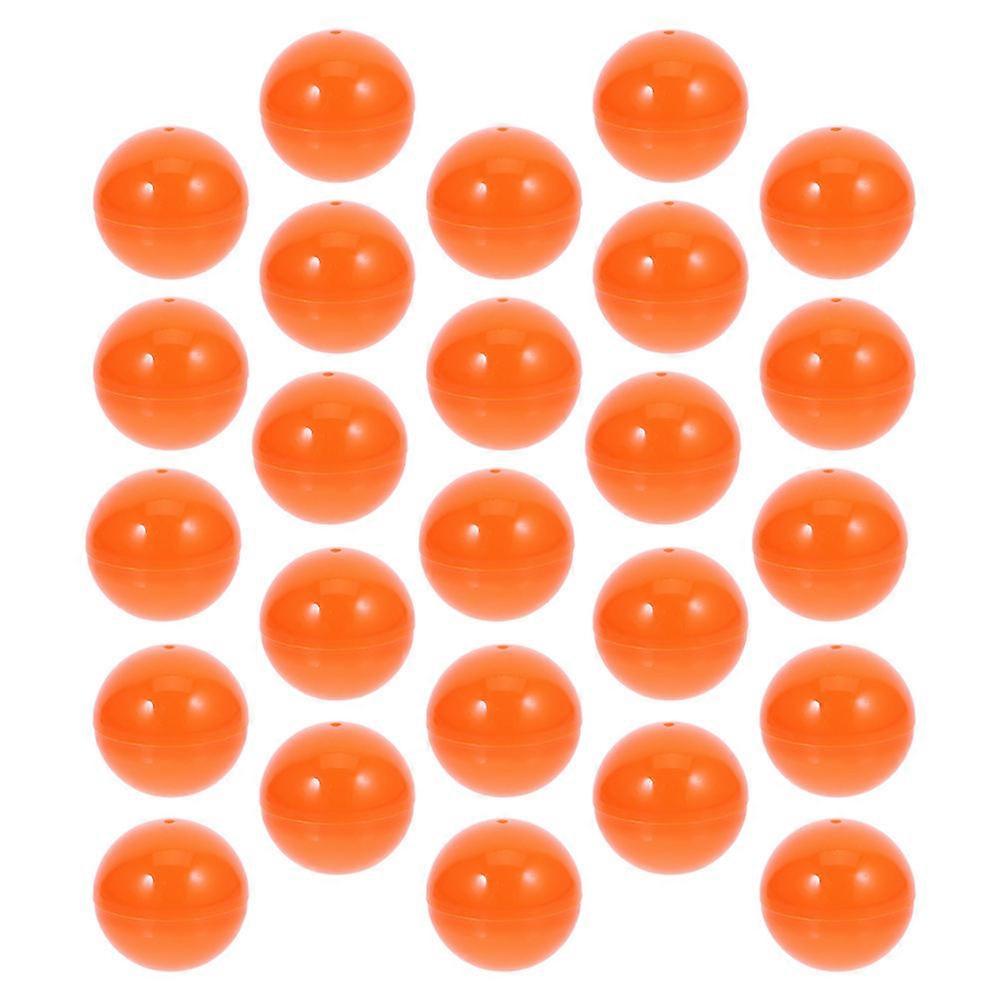 PVC Orange Raffle Balls Openable for 25Pcs Plastic Sphere Game Balls